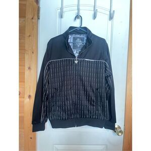 Fly Racewear men’s jacket size M black 1/4 zip with pockets Victory Black/white